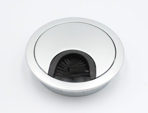 Kabelgennemføring Ø60x15 mm, mat aluminium