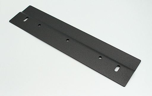 Ophængsbeslag til skab 240x58x1,5 mm, sort malet metal (1 stk)