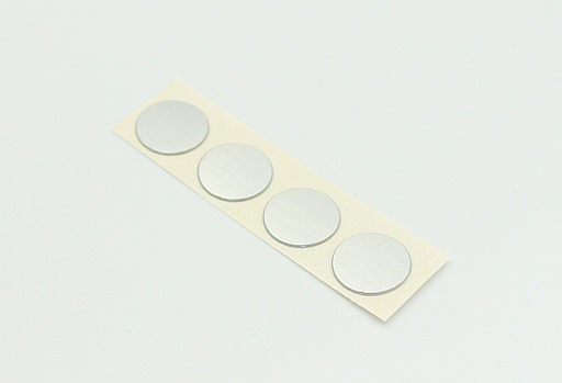 Selvklæbende dækhætte Ø13 mm, chrom (4 stk)