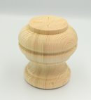 Kommodeben Ø81x85 mm, ubehandlet fyrretræ