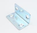 Vinkel 25x25x45x2 mm med 4 huller, elgalvaniseret