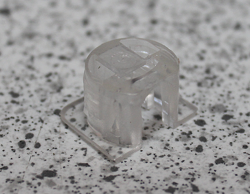 Hyldebærer Ø15x11,7 mm, transparent plastik (1 stk)