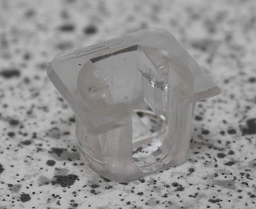 Hyldebærer Ø15x11,7 mm, transparent plastik (1 stk)