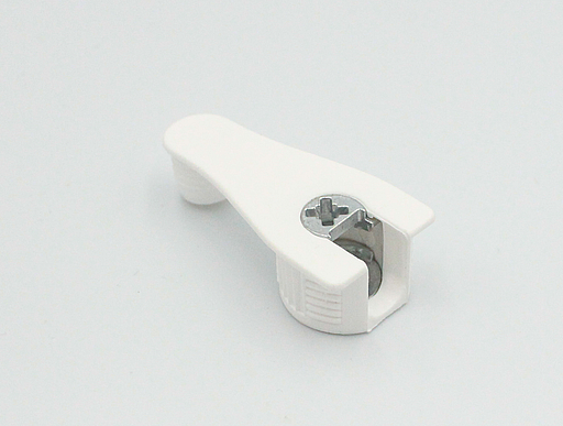 Samlebeslag rafixhus Ø20 mm, hvid plastik
