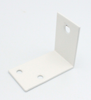 Vinkel 55x30x45 mm med 3 huller, hvidmalet metal