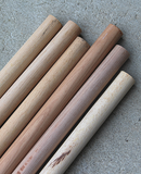 Bøjlestang Ø24x1065 mm, ubehandlet ramin (træ) - 2. sortering