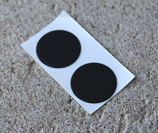 Selvklæbende dækhætte, mat sort - flere varianter