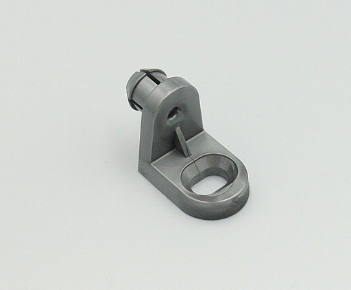 Bagbeklædningsholder 23x17 mm, grå plastik (1 stk)