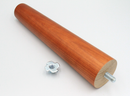 Møbelben Ø46x200 mm med 15 mm udstik incl. islåningsmøtrik, teakbejdset asketræ