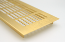 Udluftningsrist 500x102 mm, messingfarvet aluminium