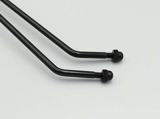 Hyldeholder Ø4x244 mm, sortmalet metal (H+V = 1 sæt)