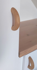 Trægreb 64 mm c/c, ubehandlet egetræ