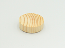 Dækknap med buet ende Ø28x10 mm, ubehandlet fyrretræ (1 stk)