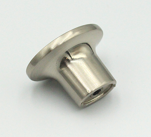 Metalknop 37x26 mm, børstet