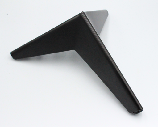 Sofaben 134x134x150 mm, sortmalet metal