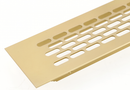 Udluftningsrist, messingfarvet aluminium - flere varianter