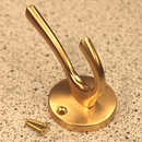 Knag Ø59 mm, messingfarvet