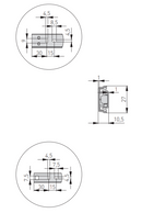 Kugleudtræk 27x400 mm, metal (sæt)