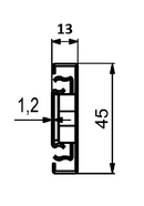Kugleudtræk 45 mm m/fuldt udtræk, metal (sæt) - flere varianter