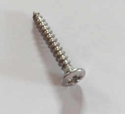 Træskrue Ø4,0x30 mm med Ø8 mm linsehoved, rustfri stål (A2)