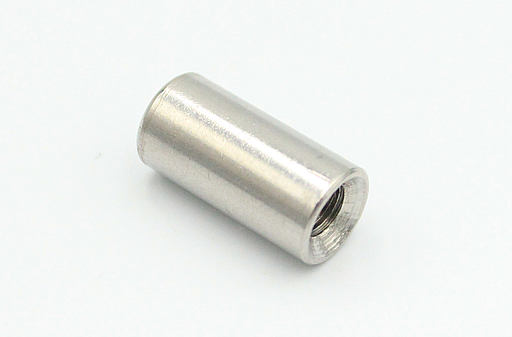 Bøsning M6xØ10x20 mm, rustfri stål (A2)