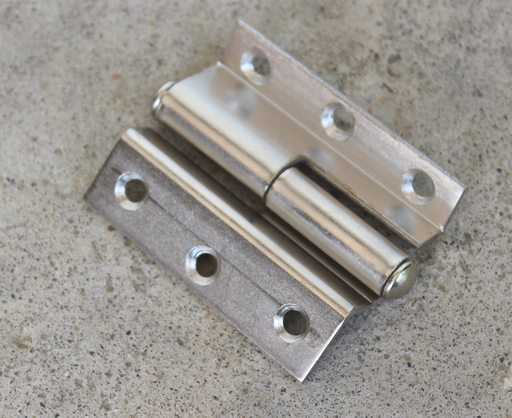 Møbelhængsel 50x35 mm - højre, blank metal
