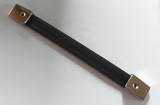 Håndtag til kuffert 185 mm, sort plastik/metal