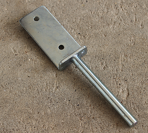 Sengebeslag til sengehest Ø8x80 mm, elgalvaniseret