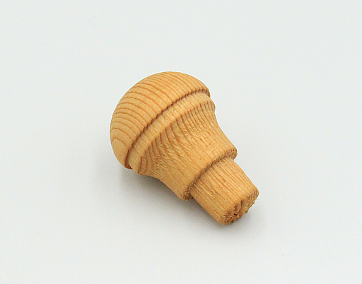 Træknag/træknop Ø22x32 mm m/Ø10 mm tap, olieret fyrretræ