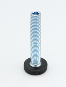 Stillefod m/fast fod M8, sort plastik