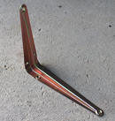 Hyldeknægt 130x153 mm, gulgalvaniseret metal