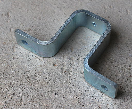 U-beslag 24x41x80 mm t/24 mm stok, elgalvaniseret