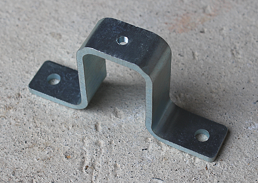 U-beslag 24x41x80 mm t/24 mm stok, elgalvaniseret