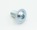 Bolt M6x12 mm med rundt hoved, elgalvaniseret