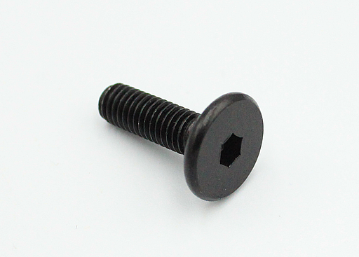 Bolt M6, sort galvaniseret