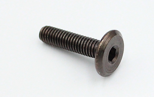 Bolt M6, sort galvaniseret