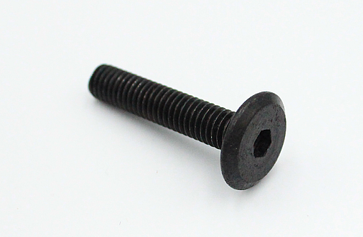 Bolt M6, sort galvaniseret