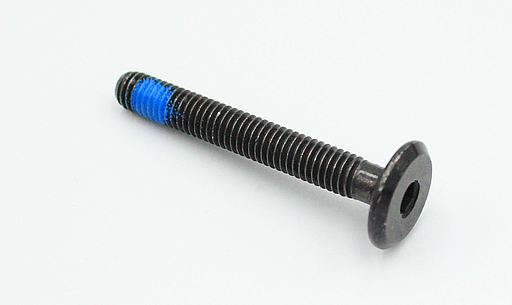 Bolt M6x45 mm med locktite, sort galvaniseret