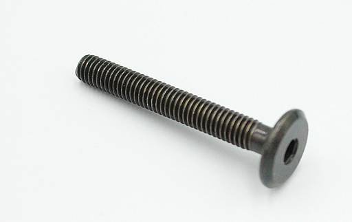Bolt M6, sort galvaniseret