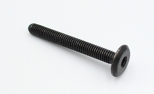 Bolt M6, sort galvaniseret