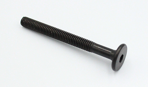 Bolt M6, sort galvaniseret