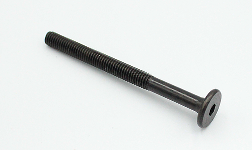 Bolt M6, sort galvaniseret