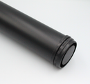Bordben til spisebord Ø60x710 mm incl. lige beslag til montering, sortmalet metal