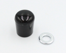 Dupsko til ben incl. skive, sort plastik - flere varianter