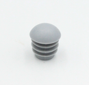 Endeprop til ben Ø12 mm ydre mål, grå plastik - rund bund