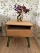 Møbelben til skabe Ø46 mm incl. beslag til montering, ubehandlet fyrretræ