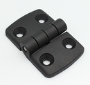 Kanthængsel 72x48 mm, sort plastik
