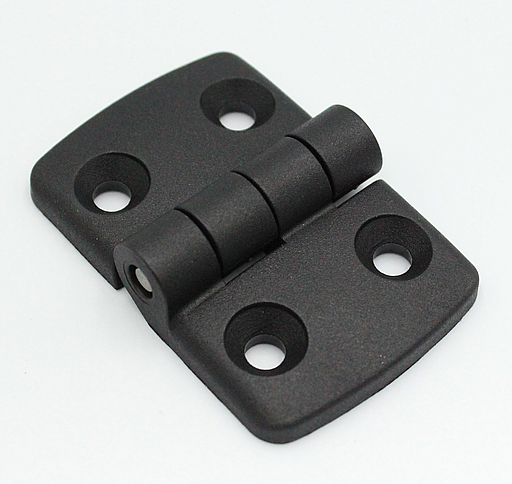 Kanthængsel 72x48 mm, sort plastik