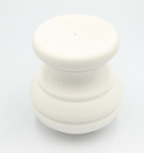 Kommodeben Ø81x85 mm, hvidmalet fyrretræ