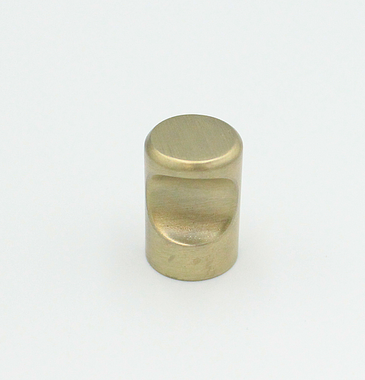 Metalknop Ø15x22 mm, tonet messingfarve